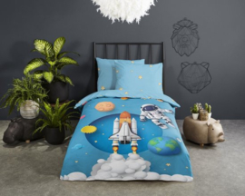 Muller Textiles Dekbedovertrek 30406 Astronaut/Raket/Space