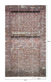 Dutch Wallcoverings One Roll One Motif Behang A42901 Castle Wall/Bakstenen/3D
