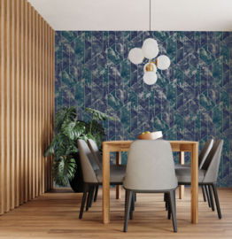 Dutch wallcoverings Patagonia Behang 36121 Zarci Navy//Grafisch