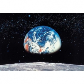 Fotobehang. 8-019 Earth Moon-Komar