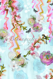 Behangexpresse ColorChoc Behang INK6054 Floral Glitsch/Bloemen Fotobehang