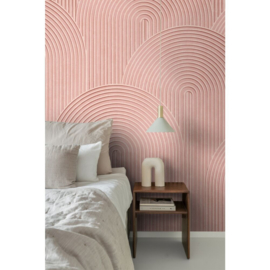 Origin 3D Reflections Fotobehang 357329 Grafisch 3D Pink