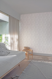 Dutch Wallcoverings Arcadia Behang A70201 Bladeren Grijs