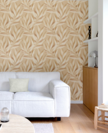 Dutch Karuna Behang A76103 Eden Oudroze/Bladeren