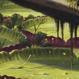 DWD Natural History/M.A Koekkoek Fotobehang NH250065 Braziliaansche oerwoud/Panter/Maatwerk