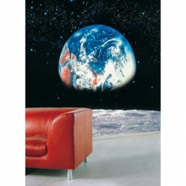 Fotobehang. 8-019 Earth Moon-Komar