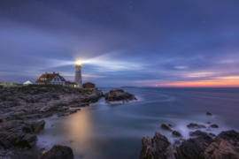 Dimex/Wall Murals 2023 Fotobehang MS-5-1776 Stars Over Lighthouse/Vuurtoren