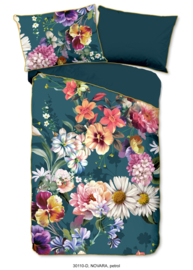 Muller Textiles Dekbedovertrek 30110-D Descanso/Novara Petrol/Bloemen/1 persoons