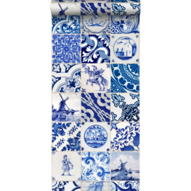 Esta Home XL2 Wallpapers Fotobehang 158001 Delft Blue Tiles/Tegels