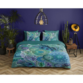 Muller Textiles Dekbedovertrek 30949-H Green/Bladeren/Mandala/2 persoons