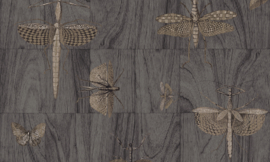 Arte Ligna Behang 42003 Wings/Insecten/Exclusieve Wandbekleding