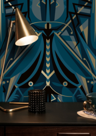 Dutch Wallcoverings Gold Collection Behang MW-004 Grasshopper/Art Deco Animaux/Sprinkhaan
