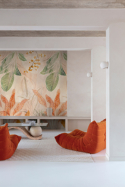 Dutch Wallcovering Orom 2 Fotobehang A60701 Naive Flowers/Bloemen