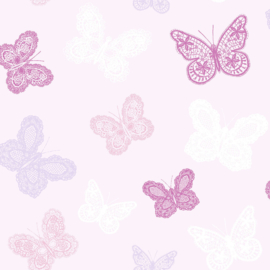 Noordwand KIds@Home Individual Behang 100114 Butterfly Pink