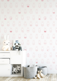 Kek Nijntje Fotobehang WP-546 Miffy Various Pink