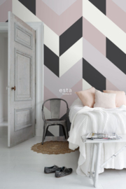 Esta Home Scandi Cool Fotobehang Herringbone 152-158902 Visgraat