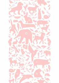 Kek Amsterdam Fotobehang  WP 047 ABC Animals Roze
