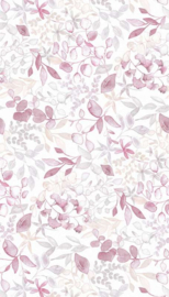AS Creation Aquarell Dreams Fotobehang 396922 Bladeren/Roze