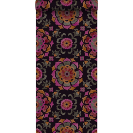 Origin Wunderkammer Behang  346-347474 Suzani Bloemen