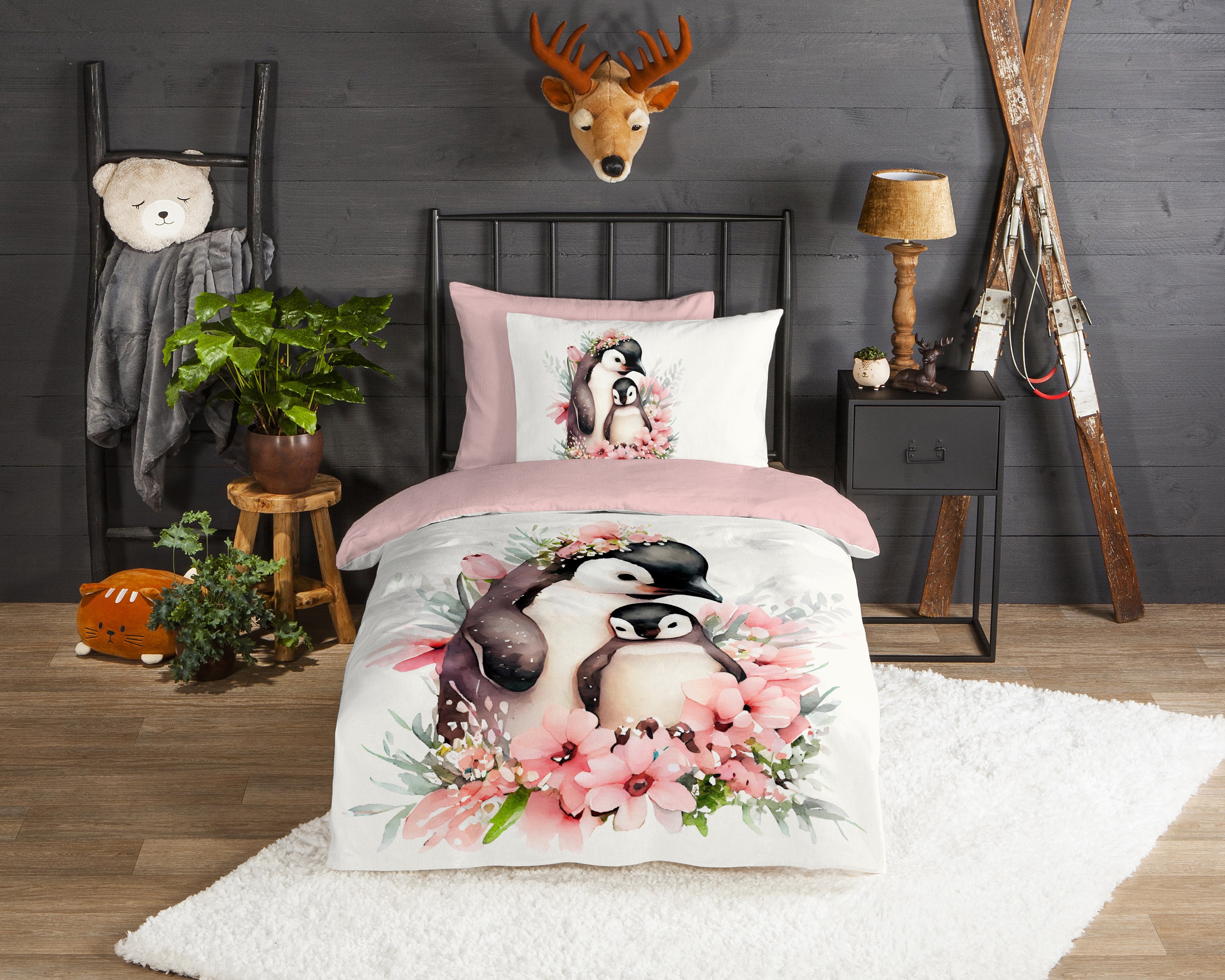 Muller Textiles Dekbedovertrek 33213 Penny Pink/Pinquin
