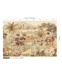 Eijffinger Amber Fotobehang 350681 Majestic Garden Sienna