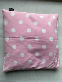 Kussenhoes Unique Living Jody Polka Dots/Stippen/Roze