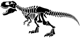 Behangexpresse Platinum Shapes Behang PLC055 Skelet/Dinosaurus