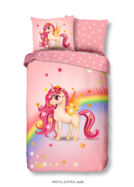 Muller Textiles Dekbedovertrek 6925-G Little Multi/Eenhoorn/Paard/Regenboog