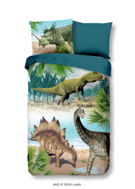 Dekbedovertrek Muller-Textiles 6602 Dino Multi/Dinosaurus/Kids/Kinderkamer 1 persoons