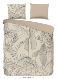 Muller Textiles Dekbedovertrek 30196-G SYM Sand/Botanisch/Bladeren/Lits-Jumeaux