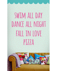 Eijffinger Rice Fotobehang 359167 Tekst/Swim all Day/Peuter