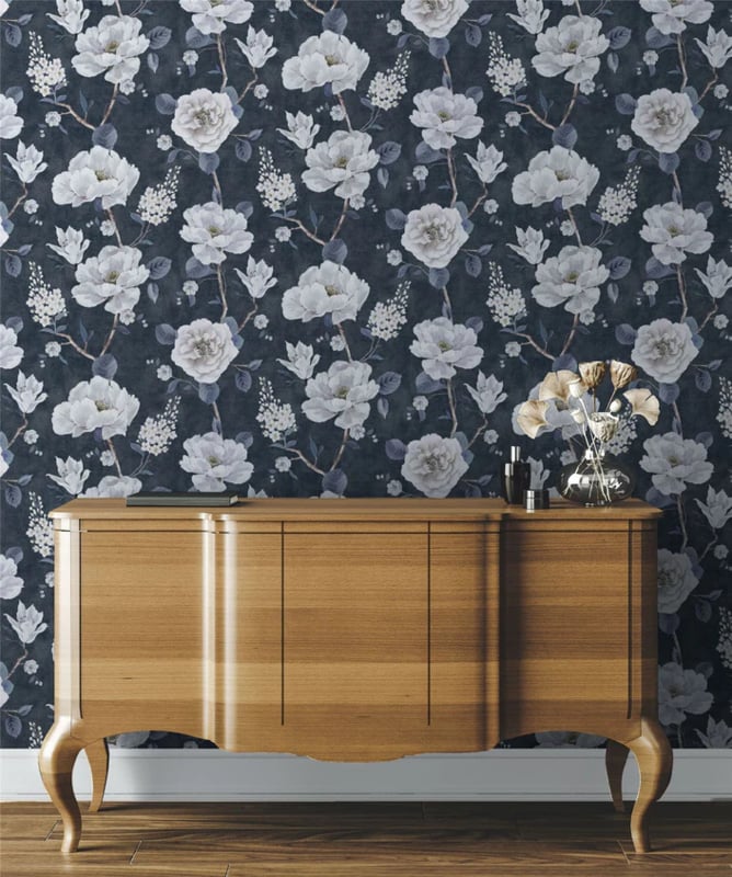 Arthouse Signature 2 Behang 925505 Ashley Floral Navy/Bloemen