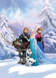 Noordwand/Komar Disney Edition4 Fotobehang 4-498 Frozen Winter land/Anna/Elsa/Kristoff/Kinderkamer Behang