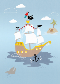 Behangexpresse Kate & Andy Fotobehang INK7463 Pirates Blue