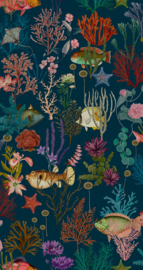 Dutch First Class Arboretum Behang 99431 Cora Navy/Vissen (Gratis Universele Lijm en Verzending binnen Nederland)