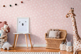 AS Creation Lilly en Luis behang 77139-2 Pretty Pink/Ballen