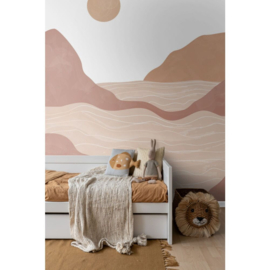 Esta Home Nieuw Fotobehang 159422 Berglandschap/Terracotta