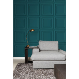 Origin 3D Reflections Behang 347813 3D Panelling Teal