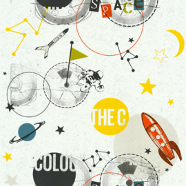 Lutèce Les Aventures Behang 51243202 Space/Raket