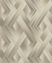 Dutch Wallcoverings Patagonia Behang 36190 Tranquilo Taupe Grey/Geometrisch/3D