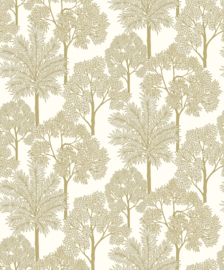 Dutch Wallcoverings Arcadia Behang A71301 Palm Forest Beige/Bomen