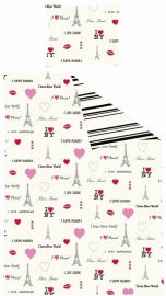 Esta Love Dekbedovertrek  156806  I Love Paris/Quotes Wit