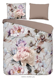 Muller Textiles Dekbedovertrek 33249 Colinda Grey/Bloemen/Lits-Jumeaux