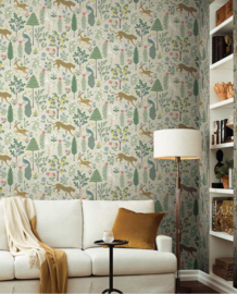 Eijffinger Rifle Paper Co. Behang RP7303 Menagerie/Bloemen/Dieren