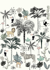 Onszelf Stories Fotobehang 842173 Claas Jungle Creme/Dieren