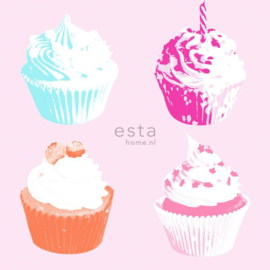 Esta XL Photowalls For Kids Behang 158715 Cupcakes/Cake