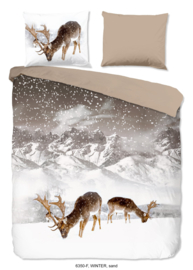 Muller Textiles Dekbedovertrek 6350 Sand/Landschap/Dieren/1 persoons