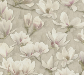AS Creation Pintwalls 2 Behang 396101 / 39610-1 Magnolia Bloemen/Ivory Dream
