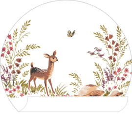 Esta Home Forest Friends Zelfklevende Behang cirkel/Circle 159074 Deer