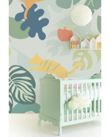 Eijffinger Mini Me Fotobehang 399123 Tigers Green/Dieren/Jungle